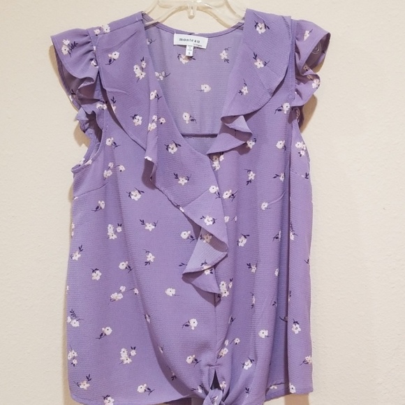 Monteau Tops - Monteau Floral Blouse